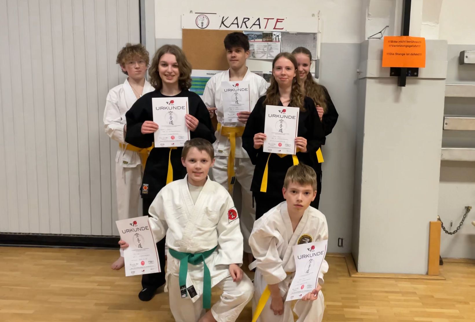 Karate - Kyu-Prüfungen am 18.3. und 8.4.